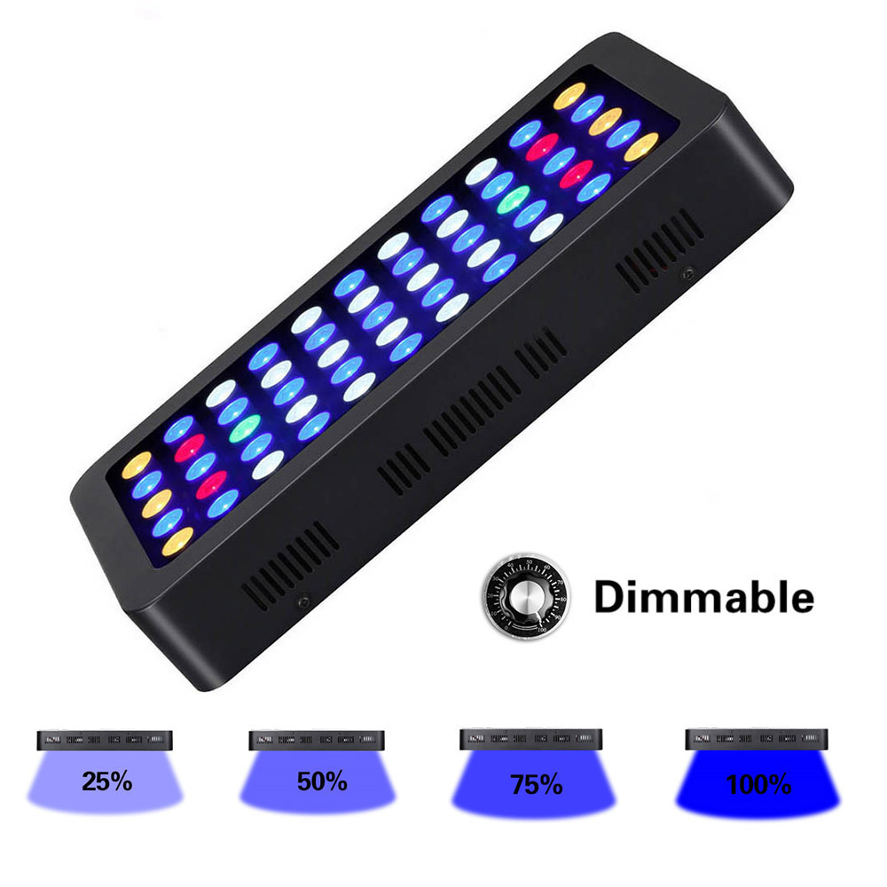 Saltwater Tank - 165W LED Aquariums Light Dimmable Coral