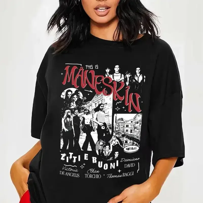 Maneskin T Shirt M Neskin Rock - đánh giá và giá Live Rock