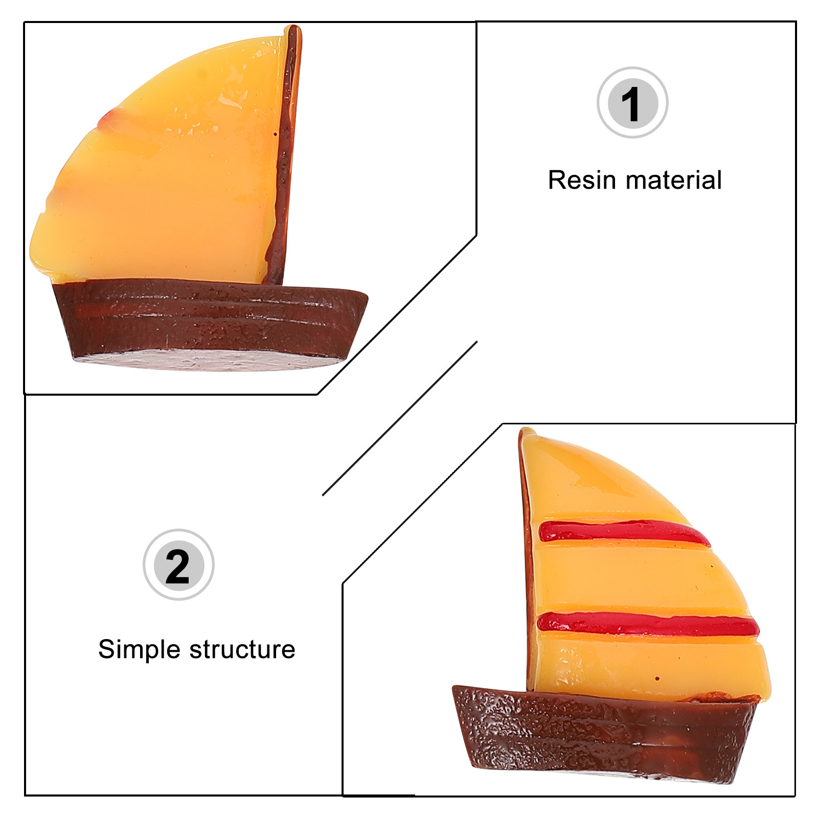 15Ps Mini Sailboat Ornament Re - đánh giá và giá Marine Fish Tank