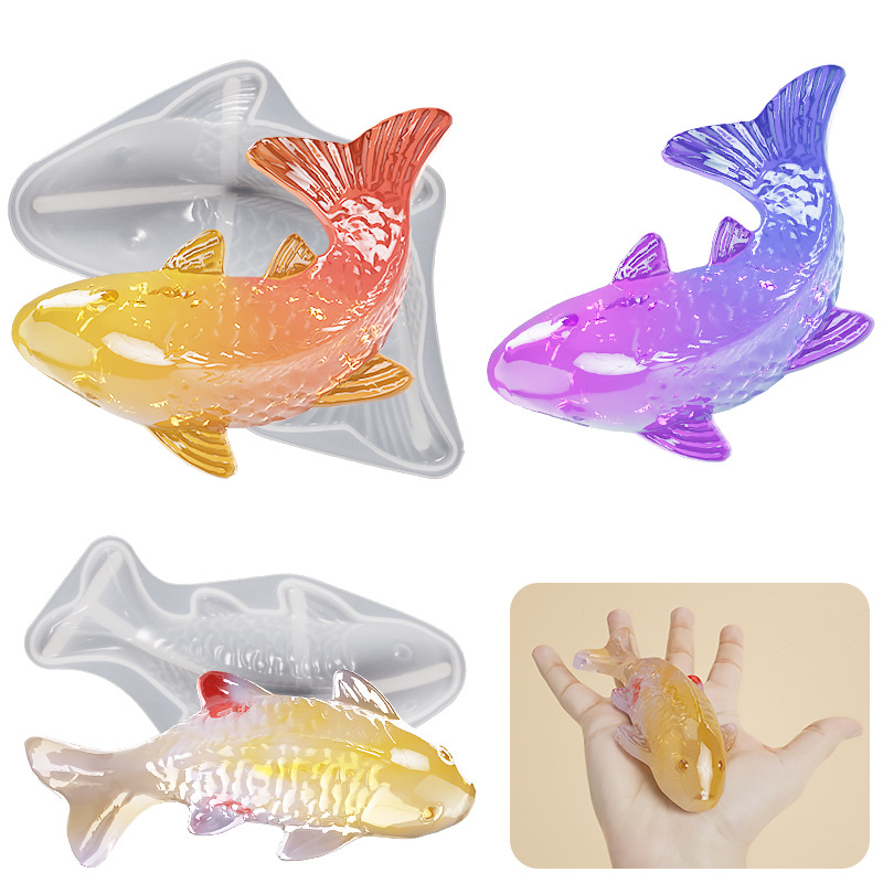 3D Koi Fish Shaped Epoxy Resin - đánh giá và giá Marine Fish Tank