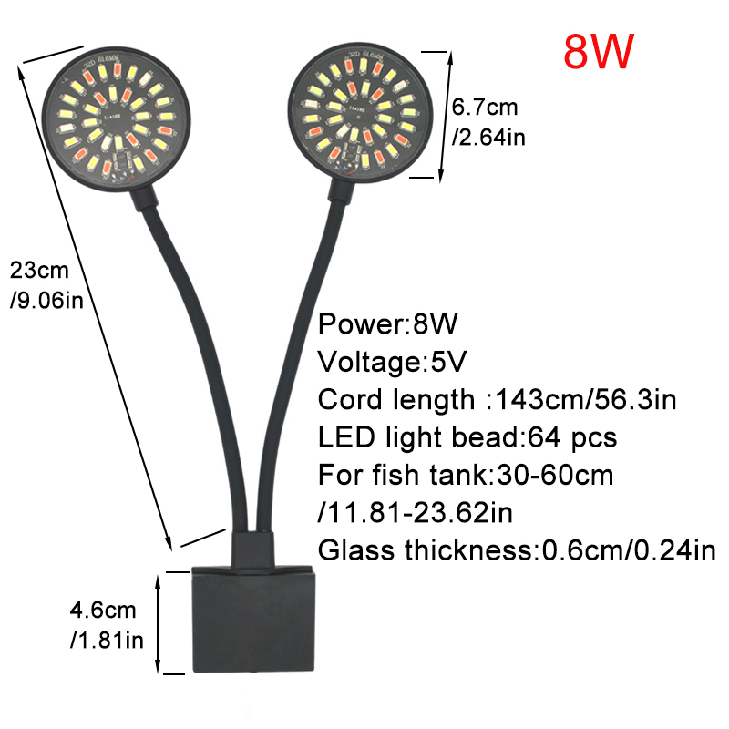 USB Aquarium LED Light Fish Ta - đánh giá và giá Aquarium Marine Lights