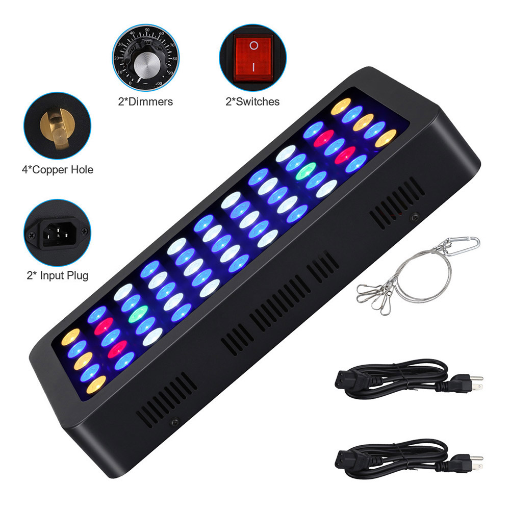 165W LED Aquariums Light Dimma - đánh giá và giá Saltwater Tank